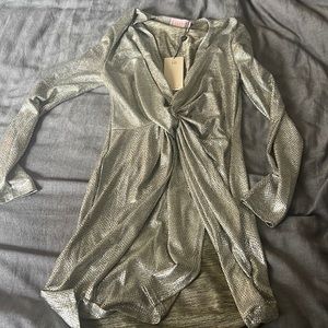 Club London ASOS never worn dress metallic mini